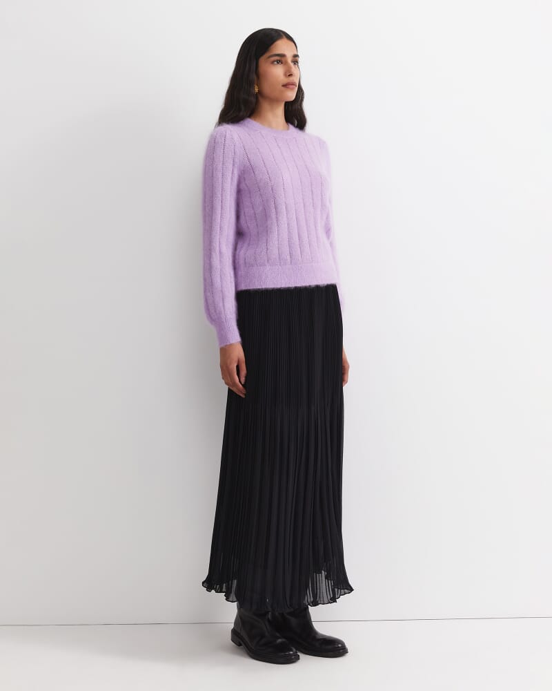 Tatiana Mohair Sparkle Sweater in LILAC