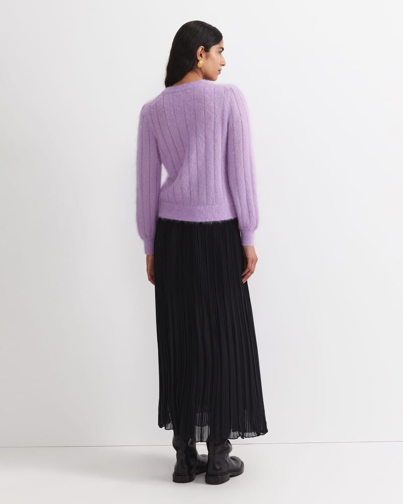 Tatiana Mohair Sparkle Sweater in LILAC