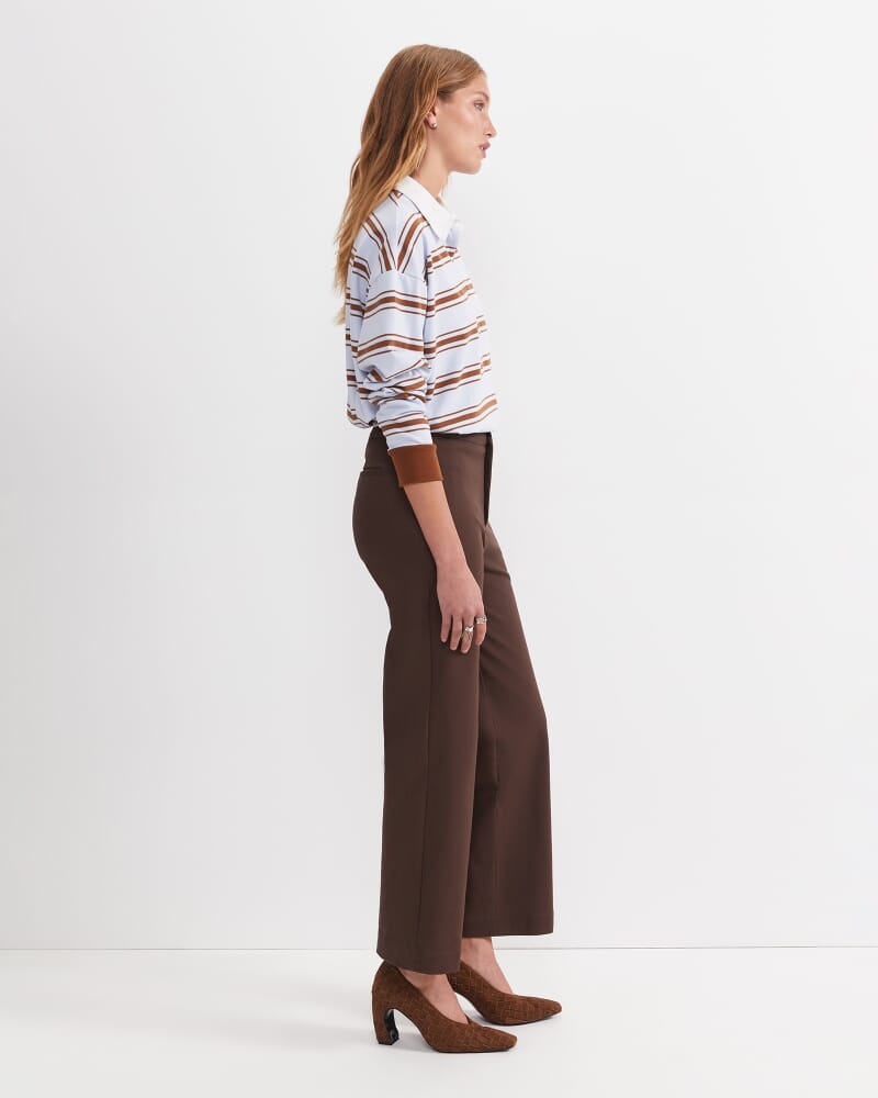 Felicity Straight Leg Pant in CHOCOLATE