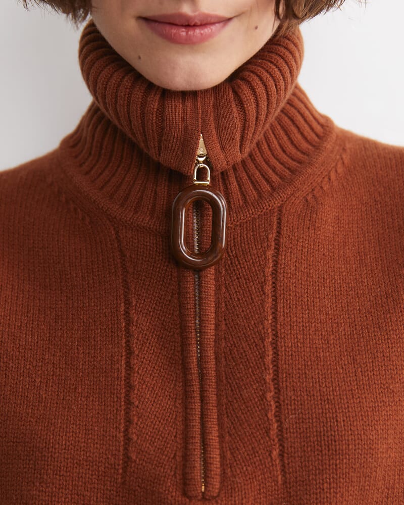 Sunshine Collared Sleeveless Vest in TOFFEE