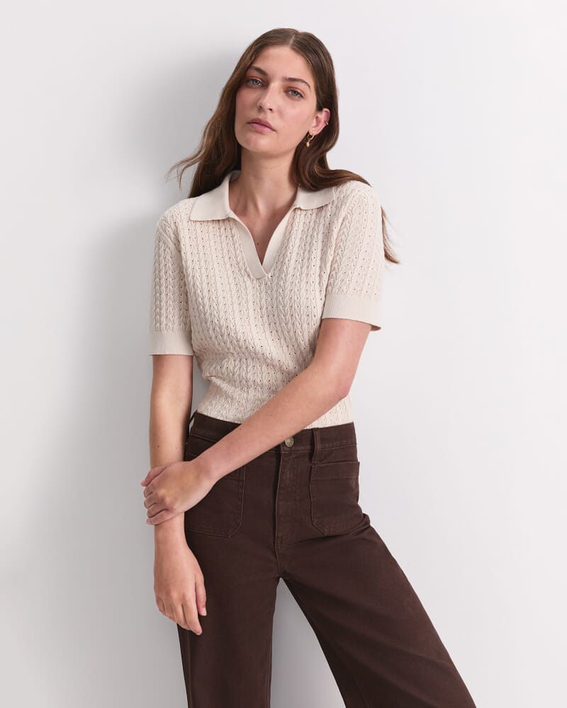 Allegra Patch Pocket Jean in CHOCOLATE