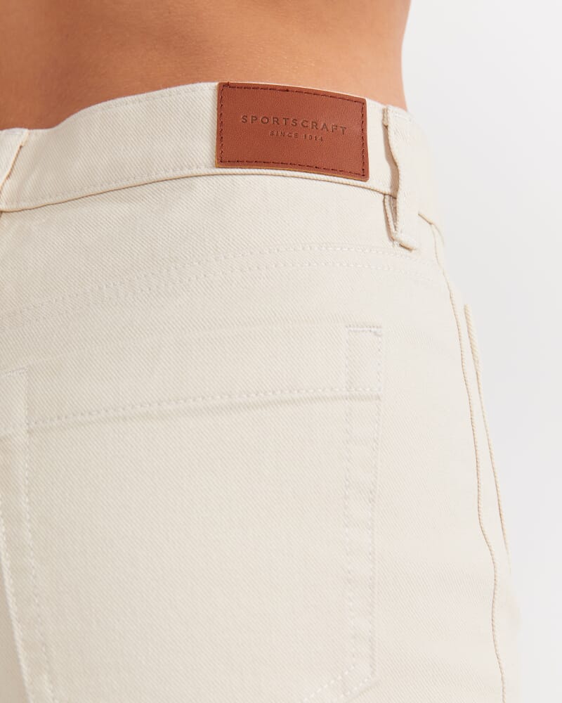 Allegra Patch Pocket Jean in ECRU