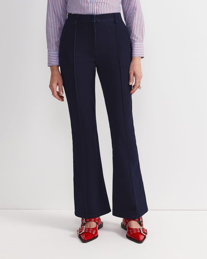 Nyra Pintuck Jean in INDIGO