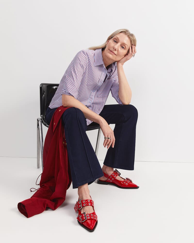 Nyra Pintuck Jean in INDIGO