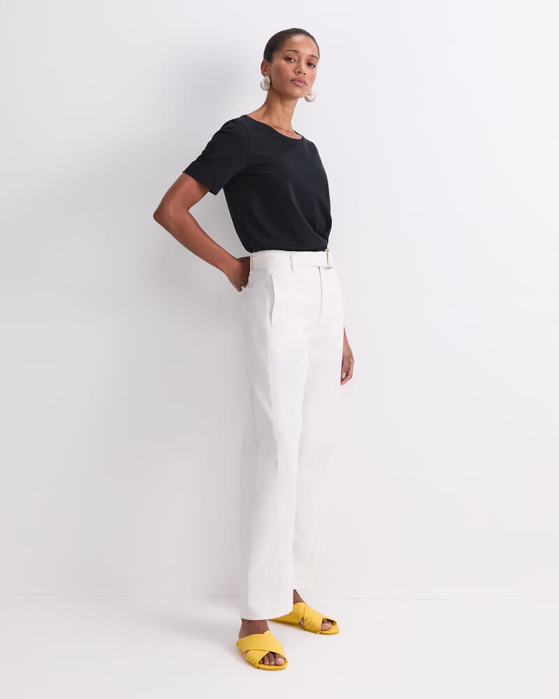 Montana Belted Jean in OFF WHITE