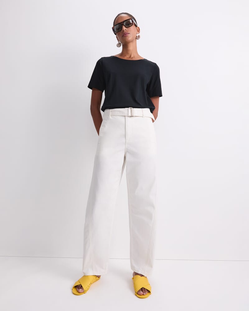 Montana Belted Jean in OFF WHITE