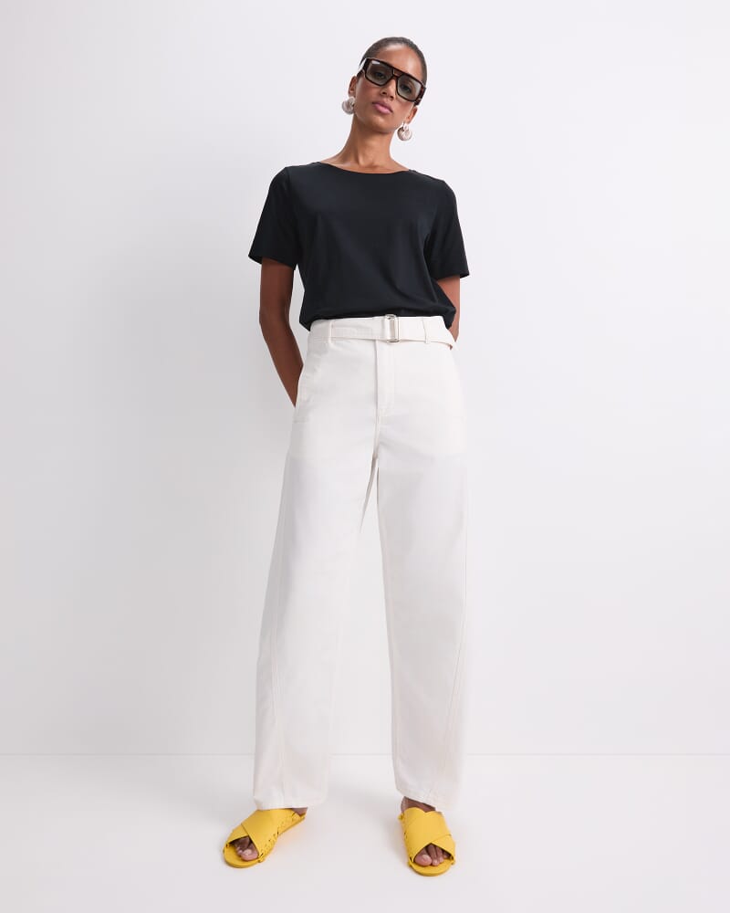 Montana Belted Jean in OFF WHITE