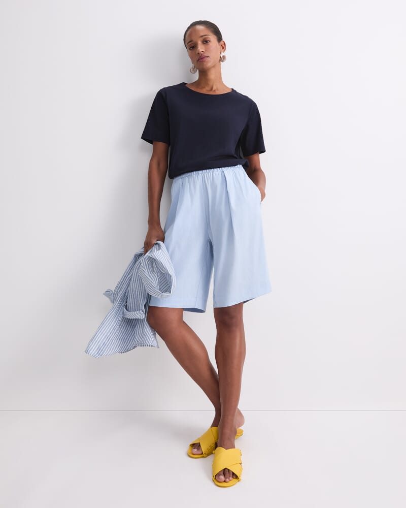 Rosa Elasticated Short in BLUE MIST