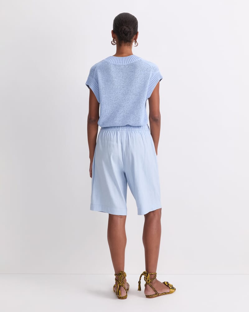 Rosa Elasticated Short in BLUE MIST