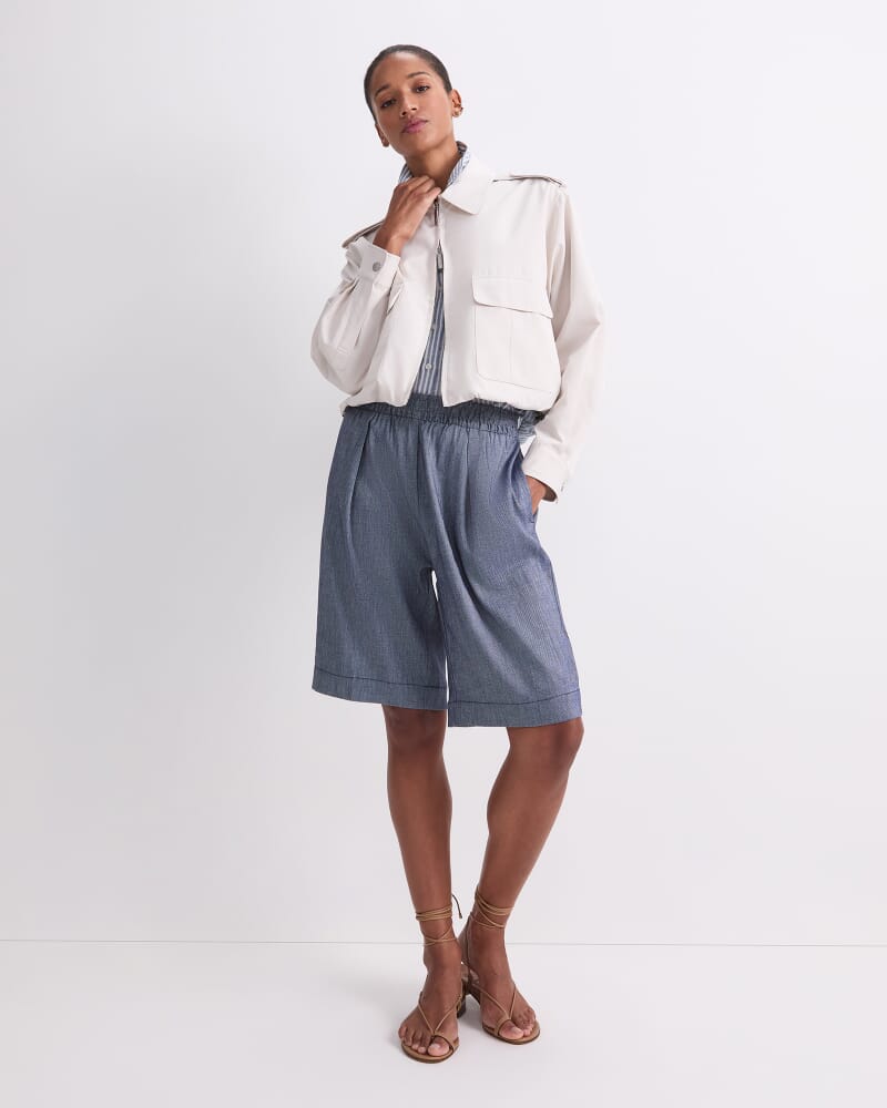 Rosa Elasticated Short in INDIGO