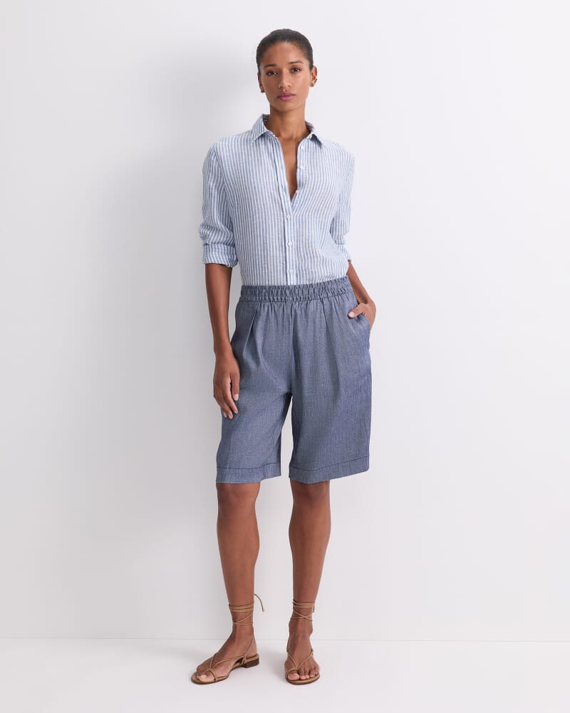 Rosa Elasticated Short in INDIGO