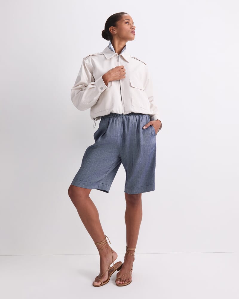 Rosa Elasticated Short in INDIGO