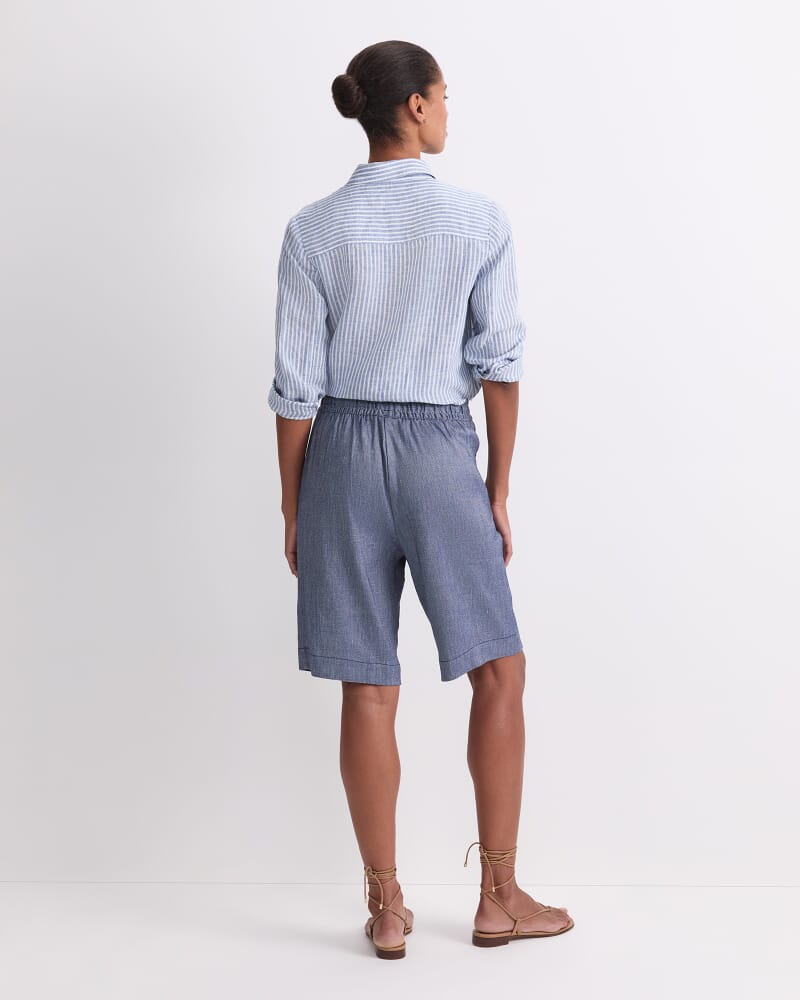 Rosa Elasticated Short in INDIGO