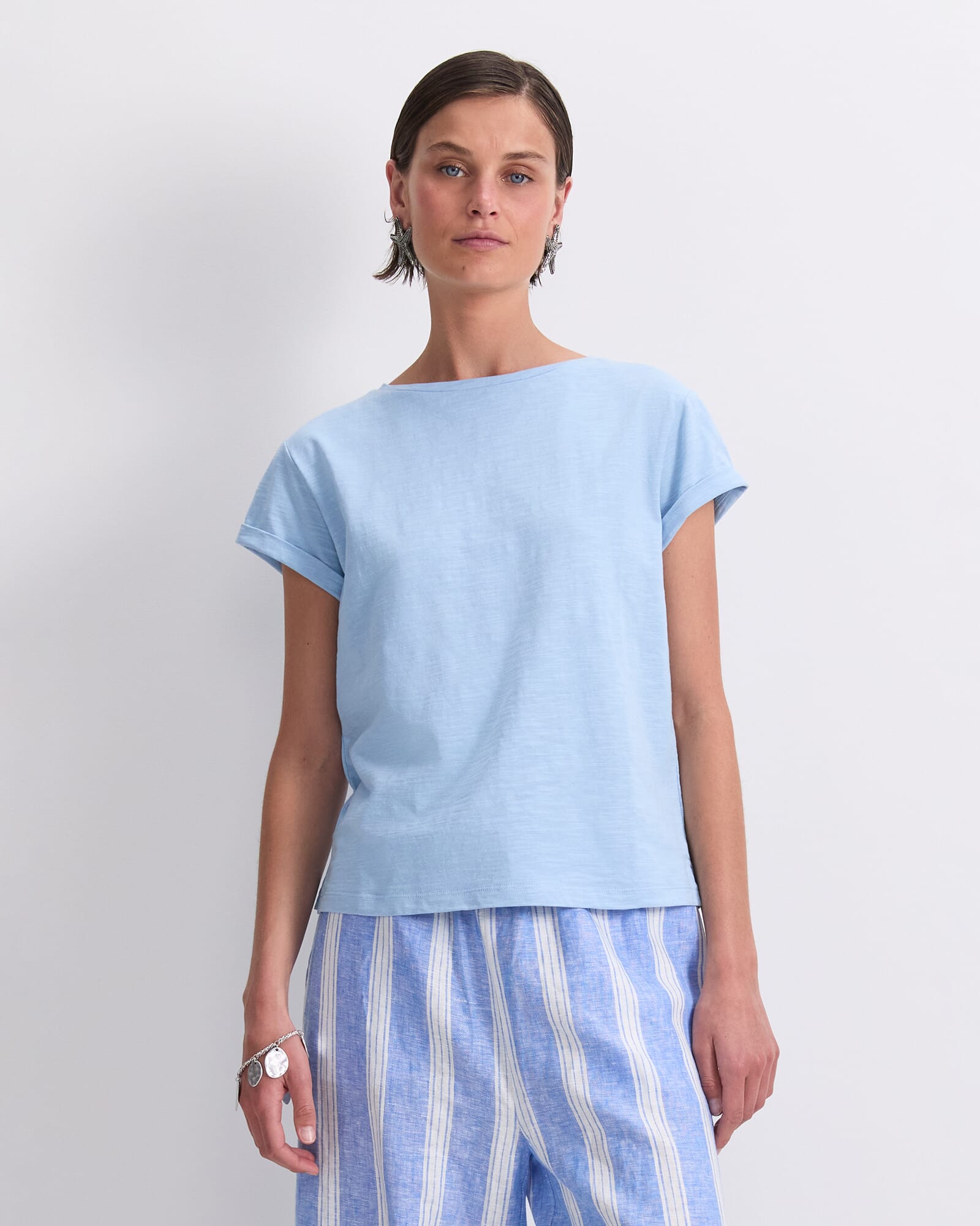 Alexa Slub Cotton Tee