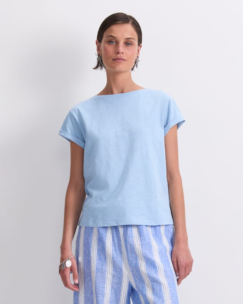 Alexa Slub Cotton Tee