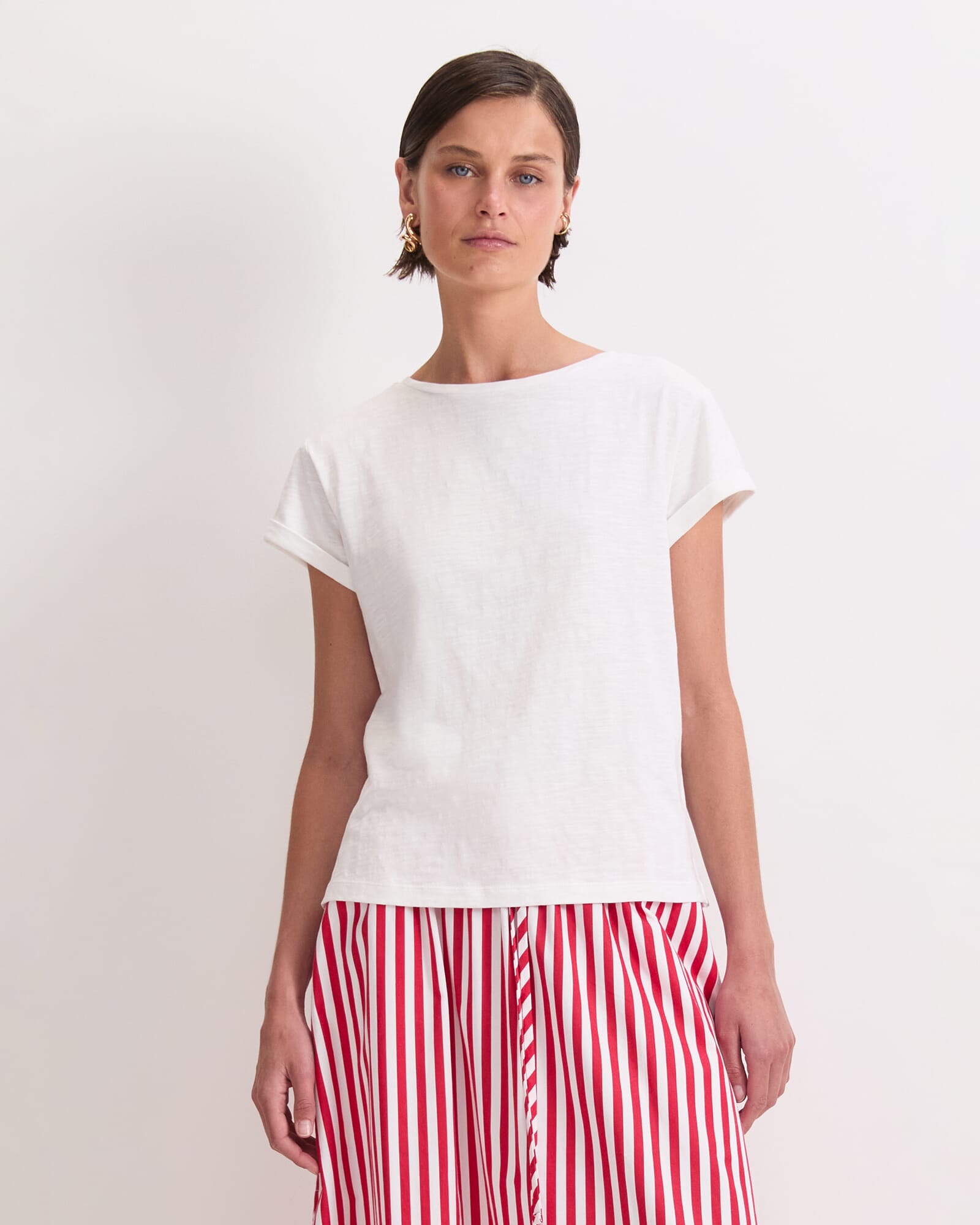Alexa Slub Cotton Tee