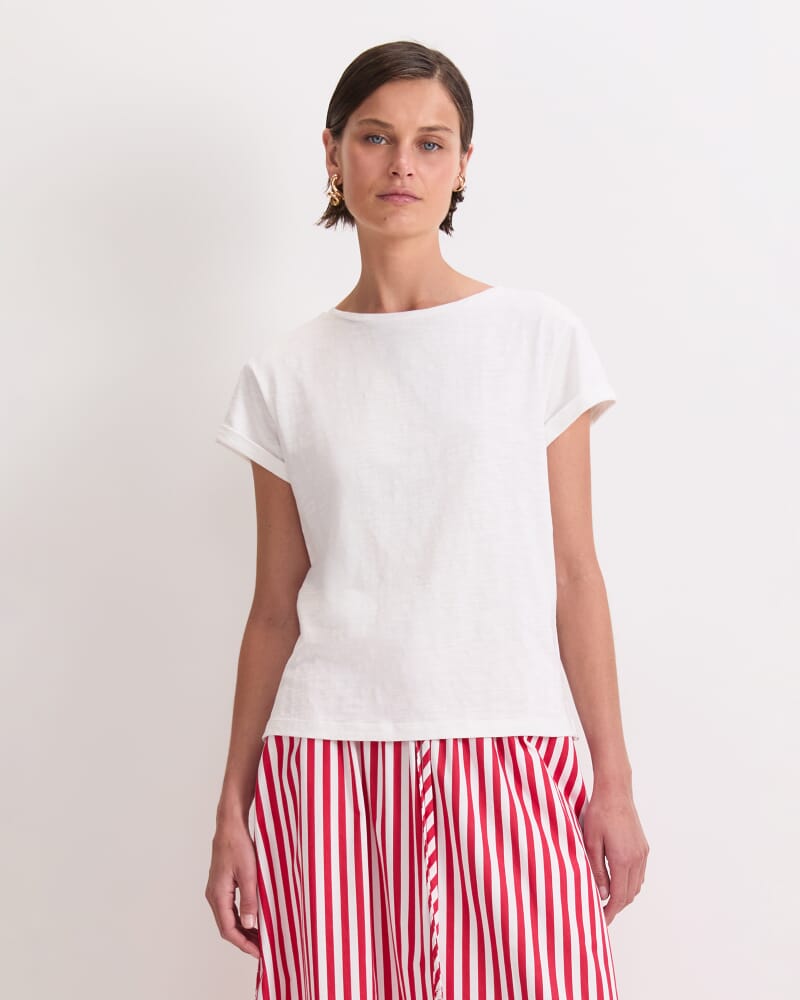 Alexa Slub Cotton Tee