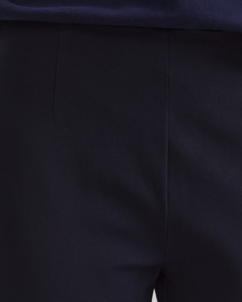 Felicity Flat Front Slim Pant in NAVY