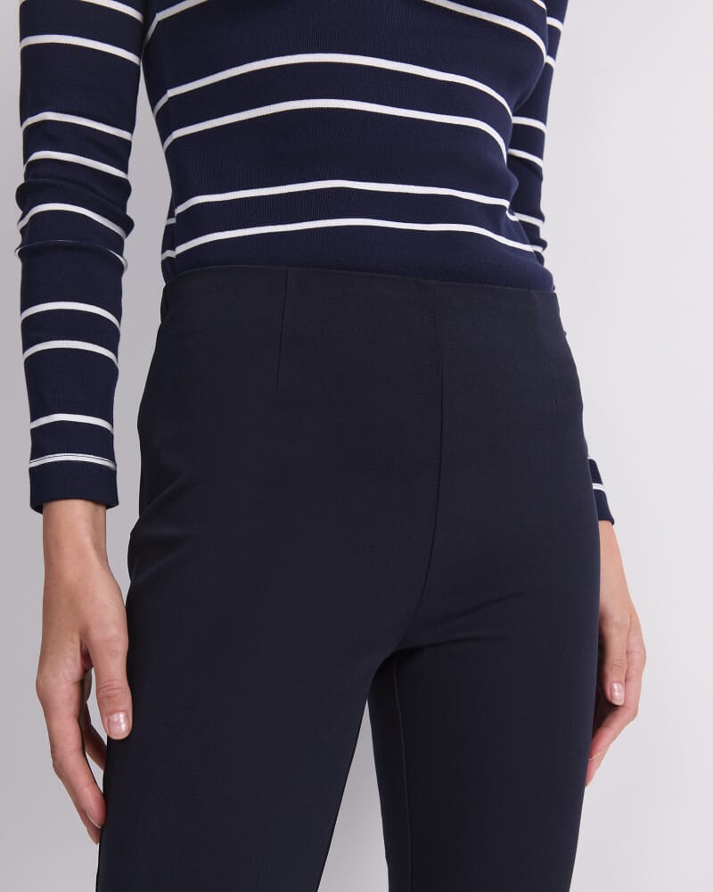 Felicity Flat Front Pant in NAVY