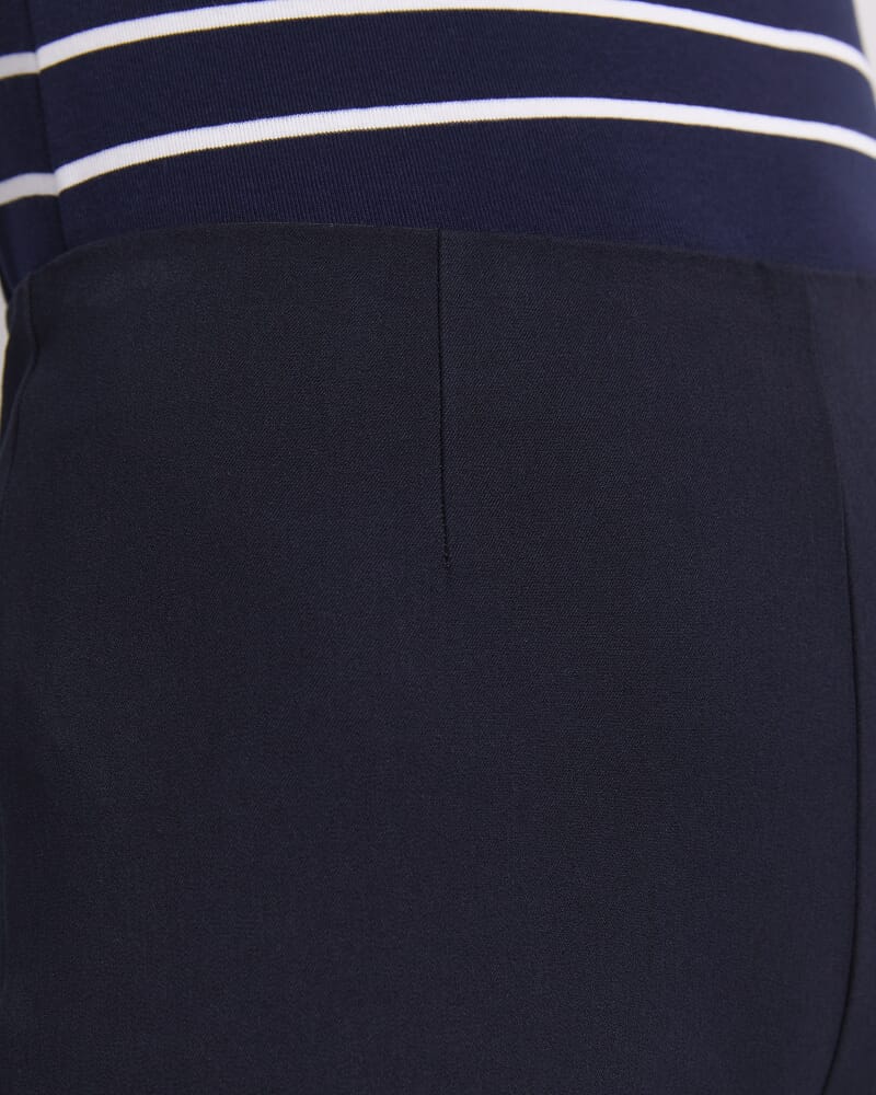 Felicity Flat Front Pant in NAVY