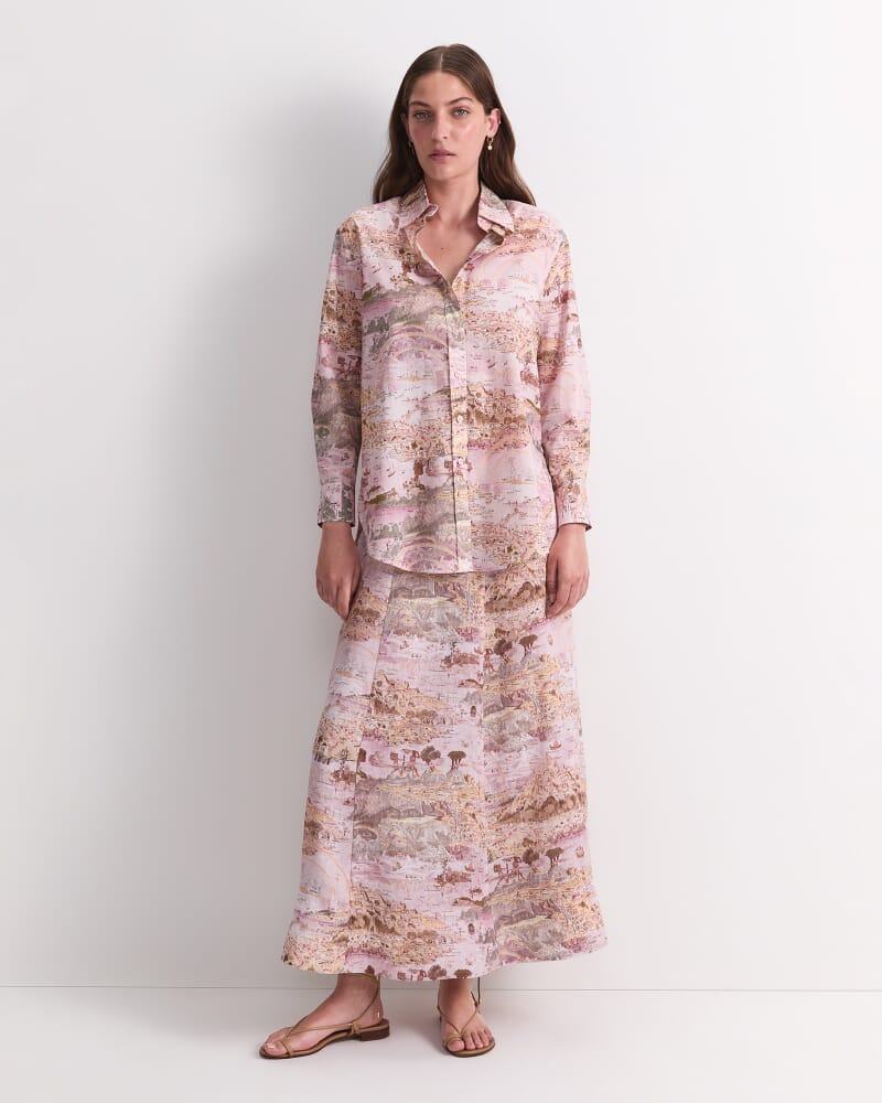 Story Map Liberty Shirt in PINK MULTI