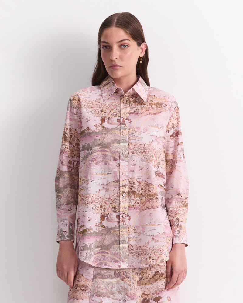 Story Map Liberty Shirt in PINK MULTI