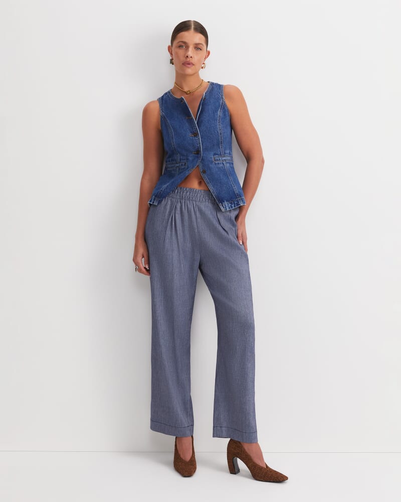 Rosa Straight Linen Pant