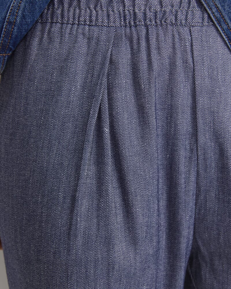 Rosa Straight Linen Pant in INDIGO