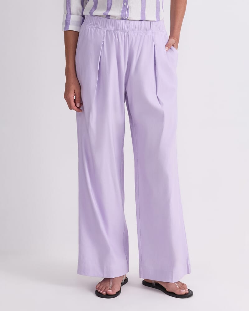 Rosa Straight Linen Pant