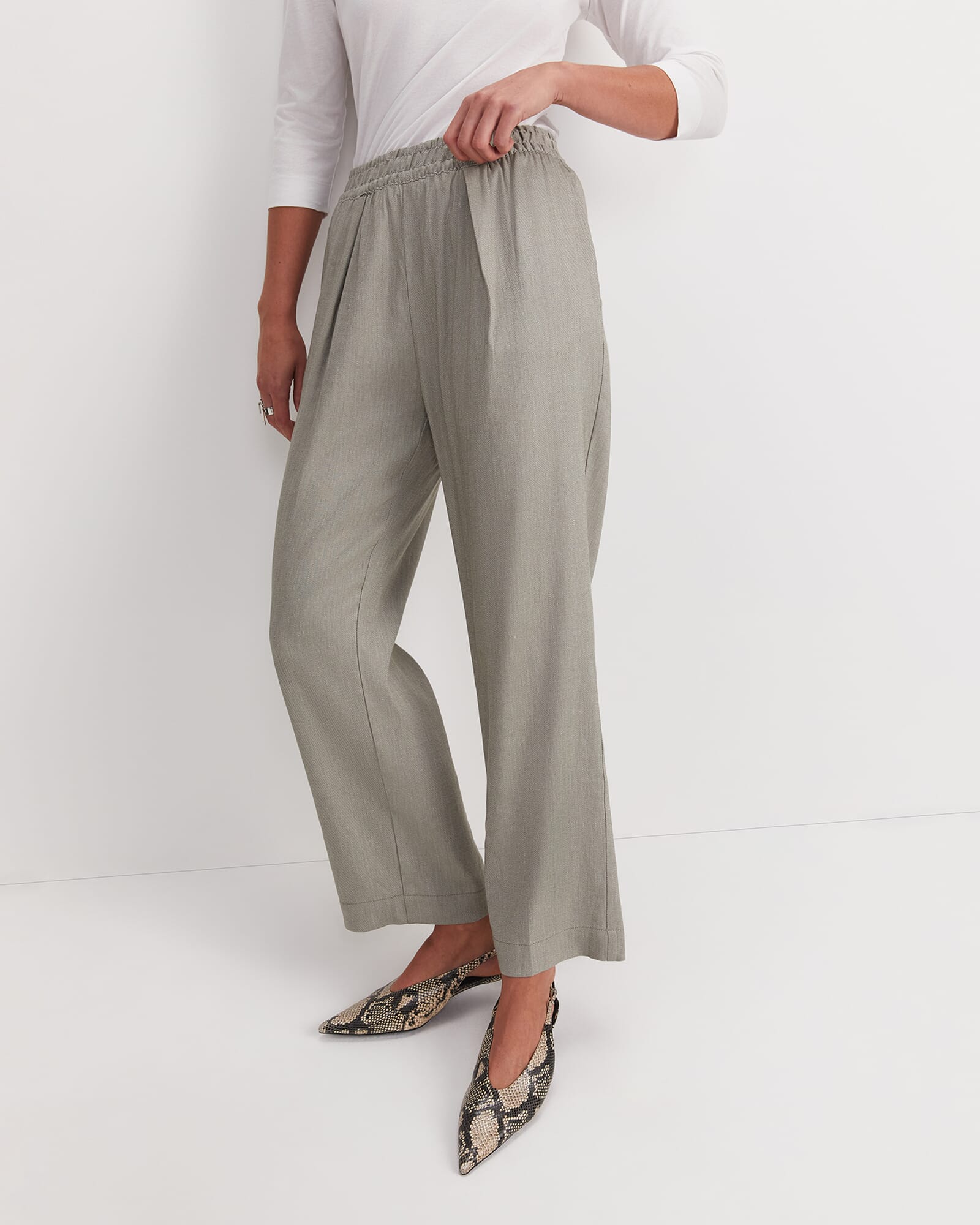 Rosa Straight Linen Pant