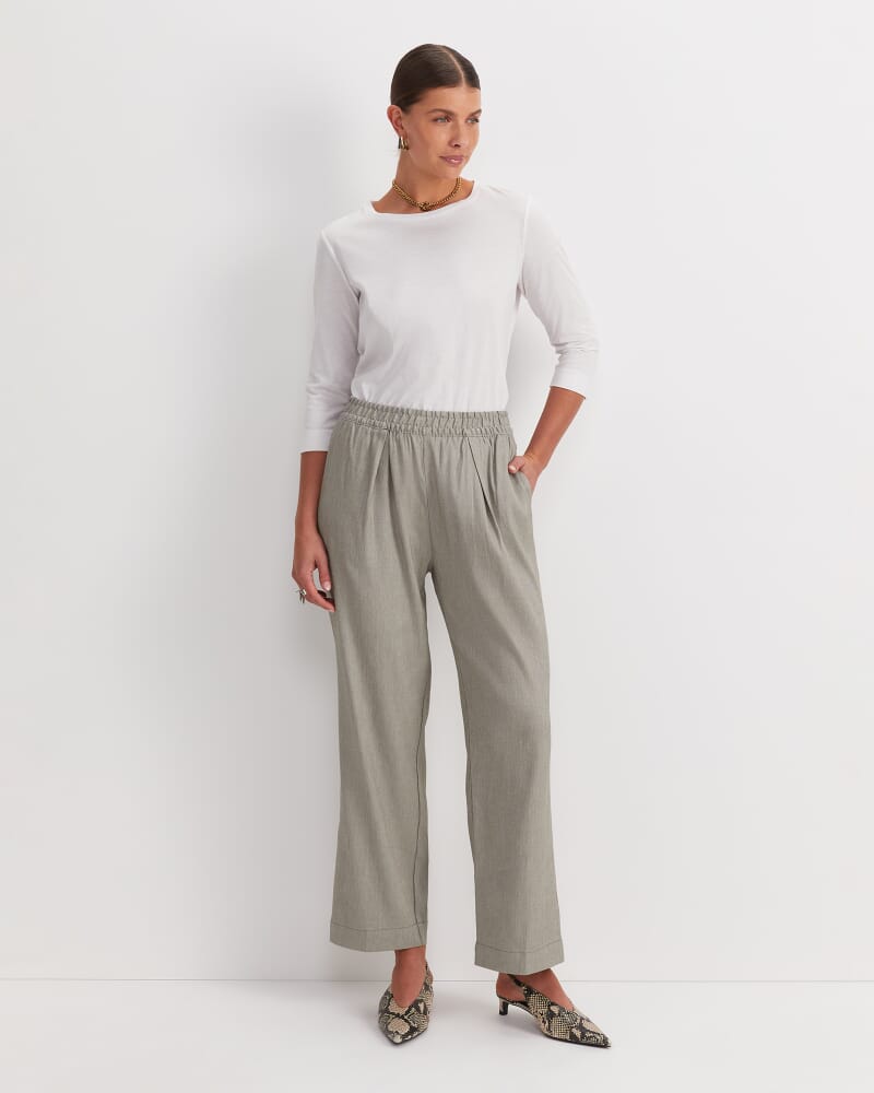 Rosa Straight Linen Pant