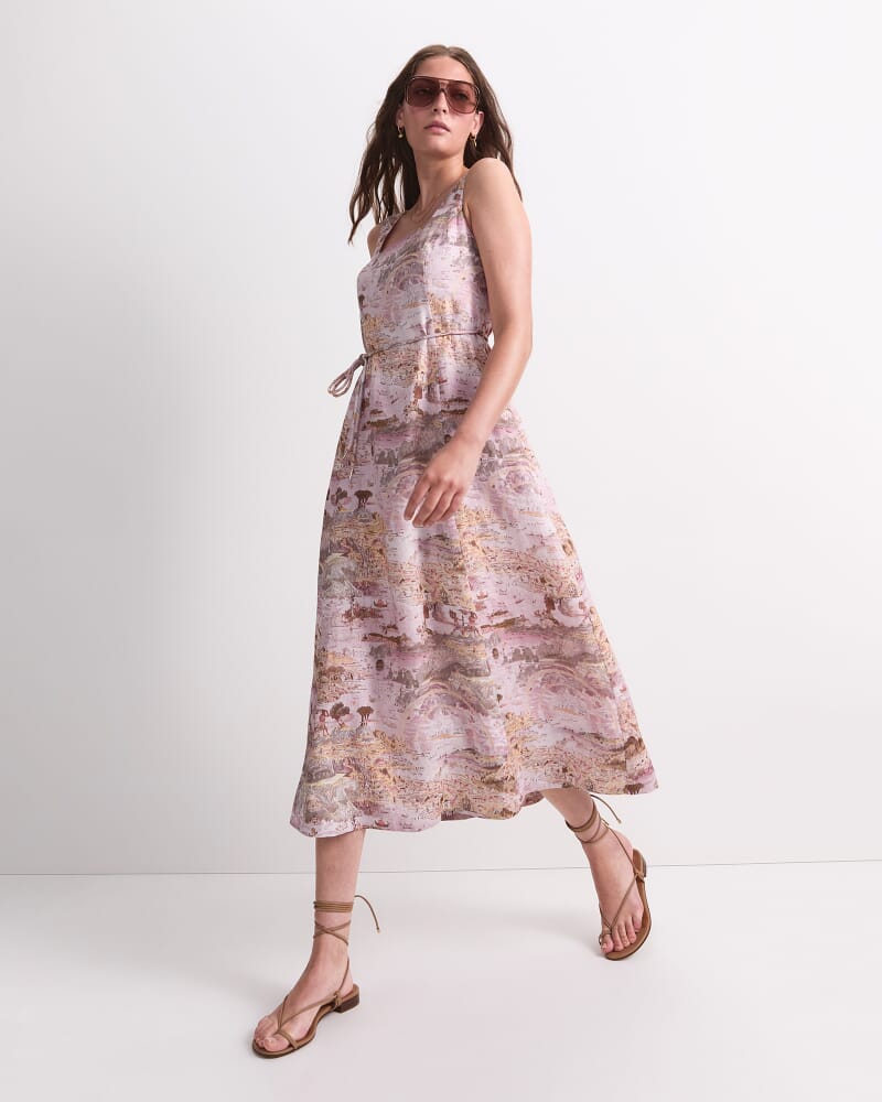 Story Map Liberty Midi Dress in PINK MULTI