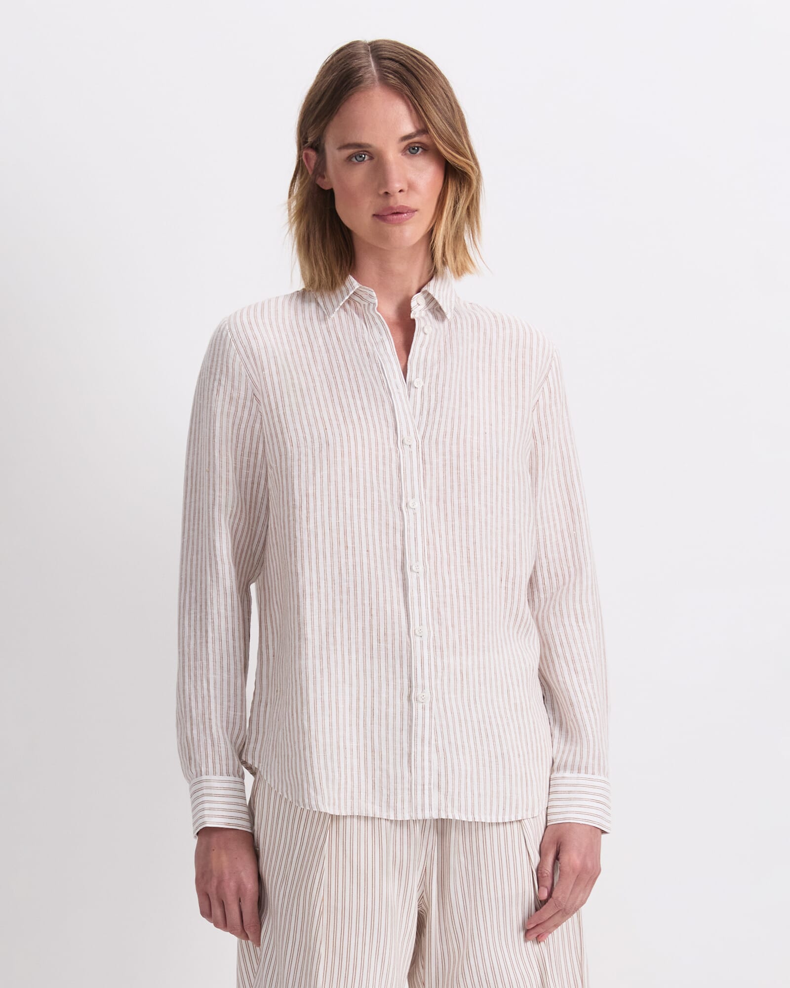 Dahlia Stripe Linen Shirt