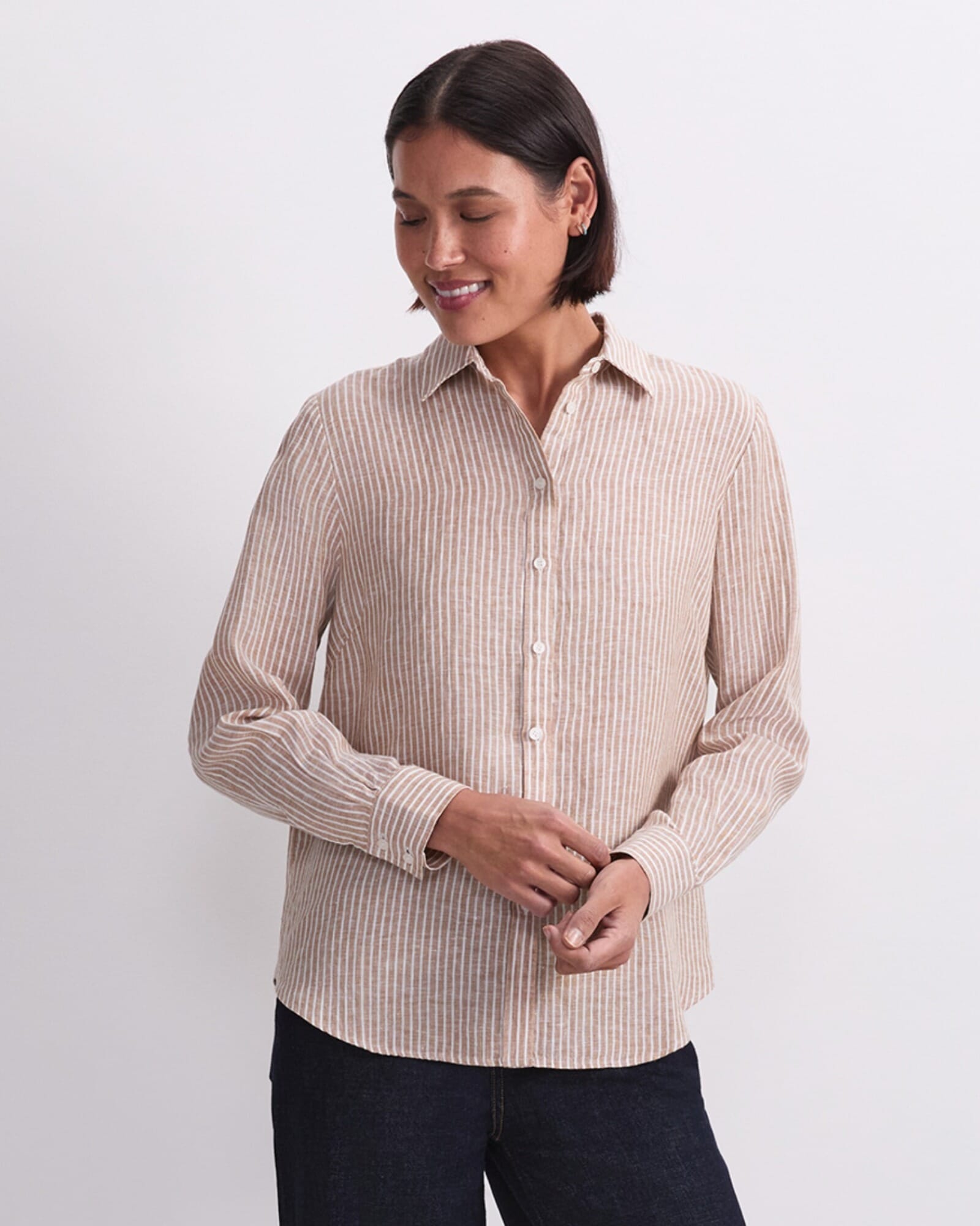 Dahlia Stripe Linen Shirt