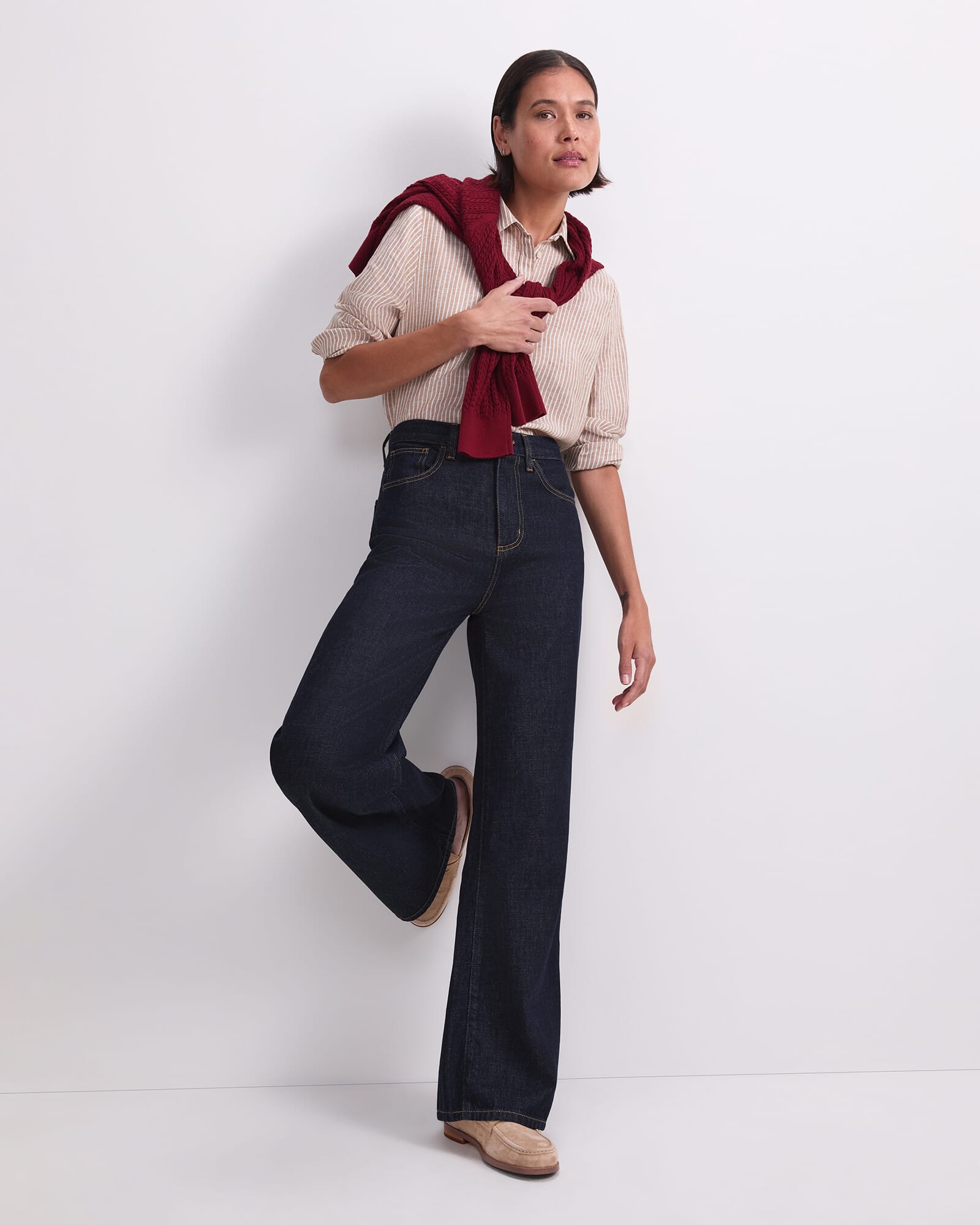 Dahlia Stripe Linen Shirt