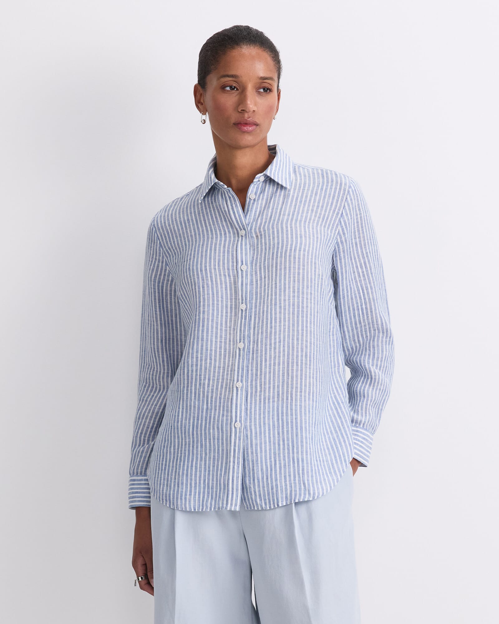 Dahlia Stripe Linen Shirt