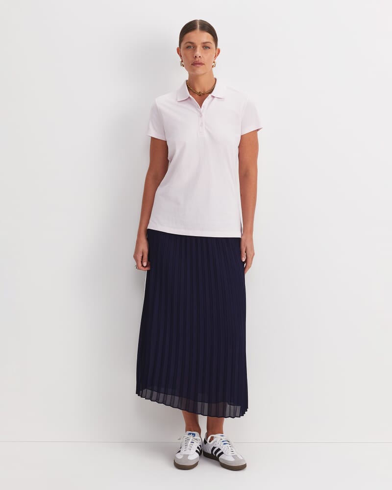 Jolene Pique Polo in SOFT PINK