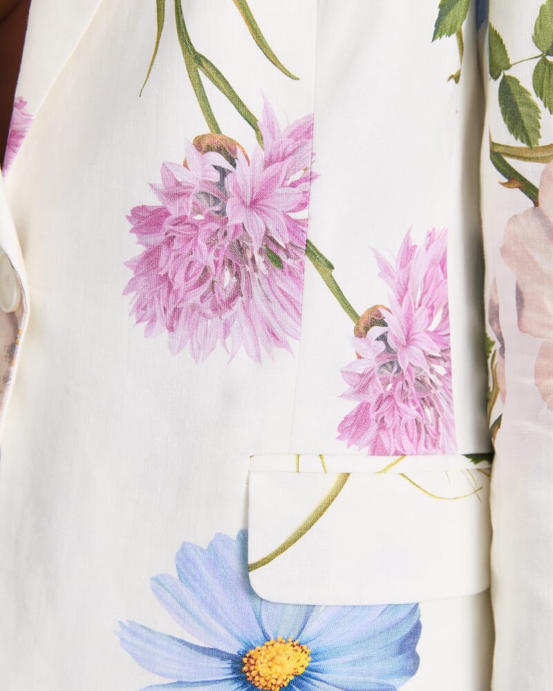 Garden Scatter Liberty Jacket in WHITE MULTI