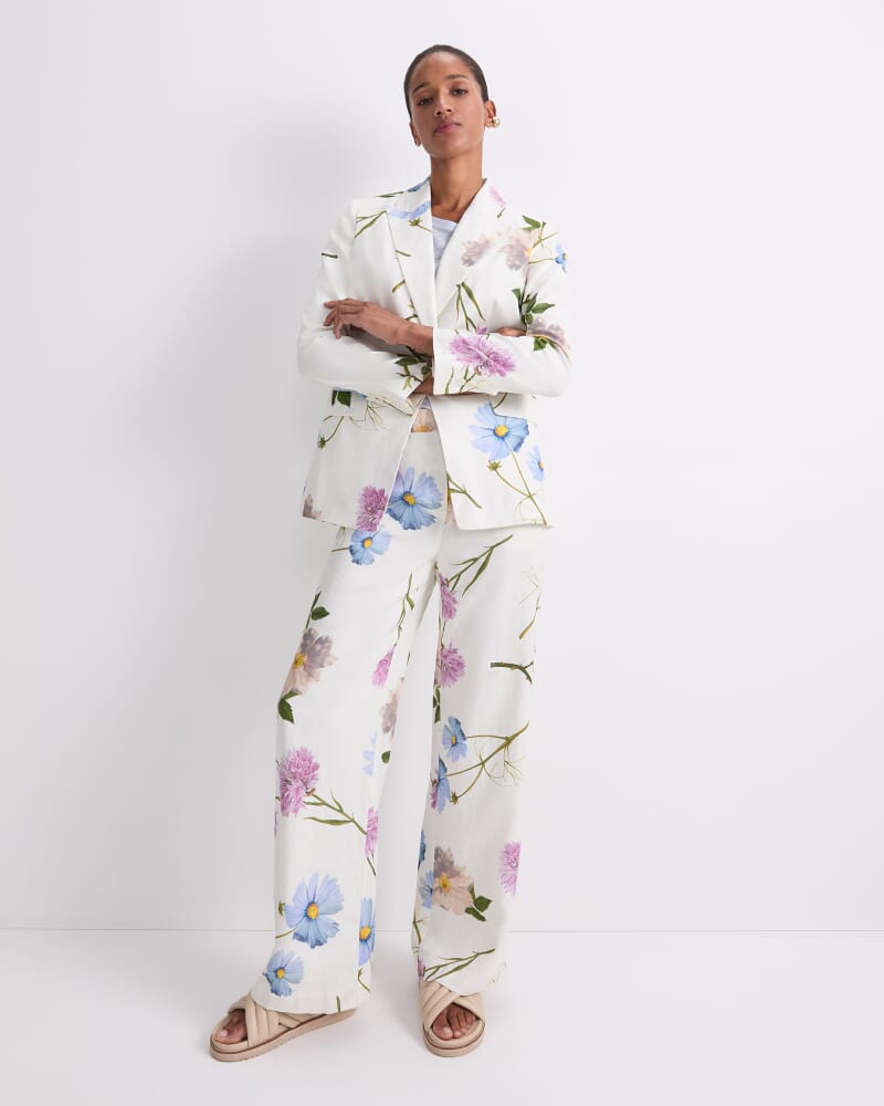 Garden Scatter Liberty Pant in WHITE MULTI