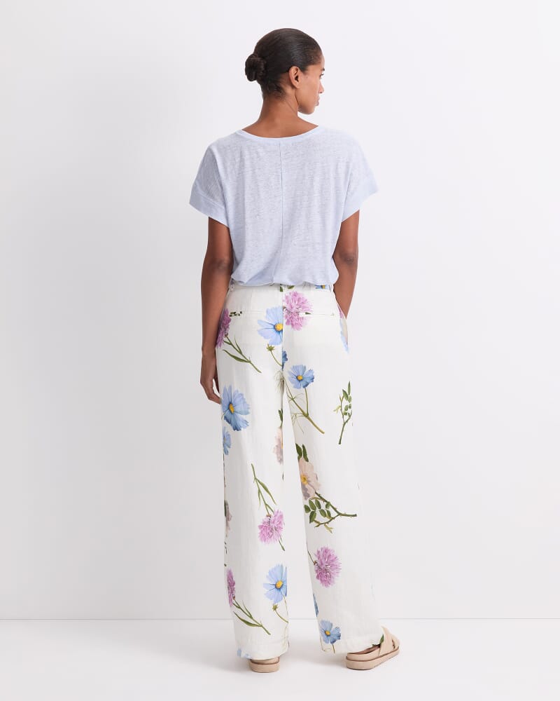 Garden Scatter Liberty Pant in WHITE MULTI