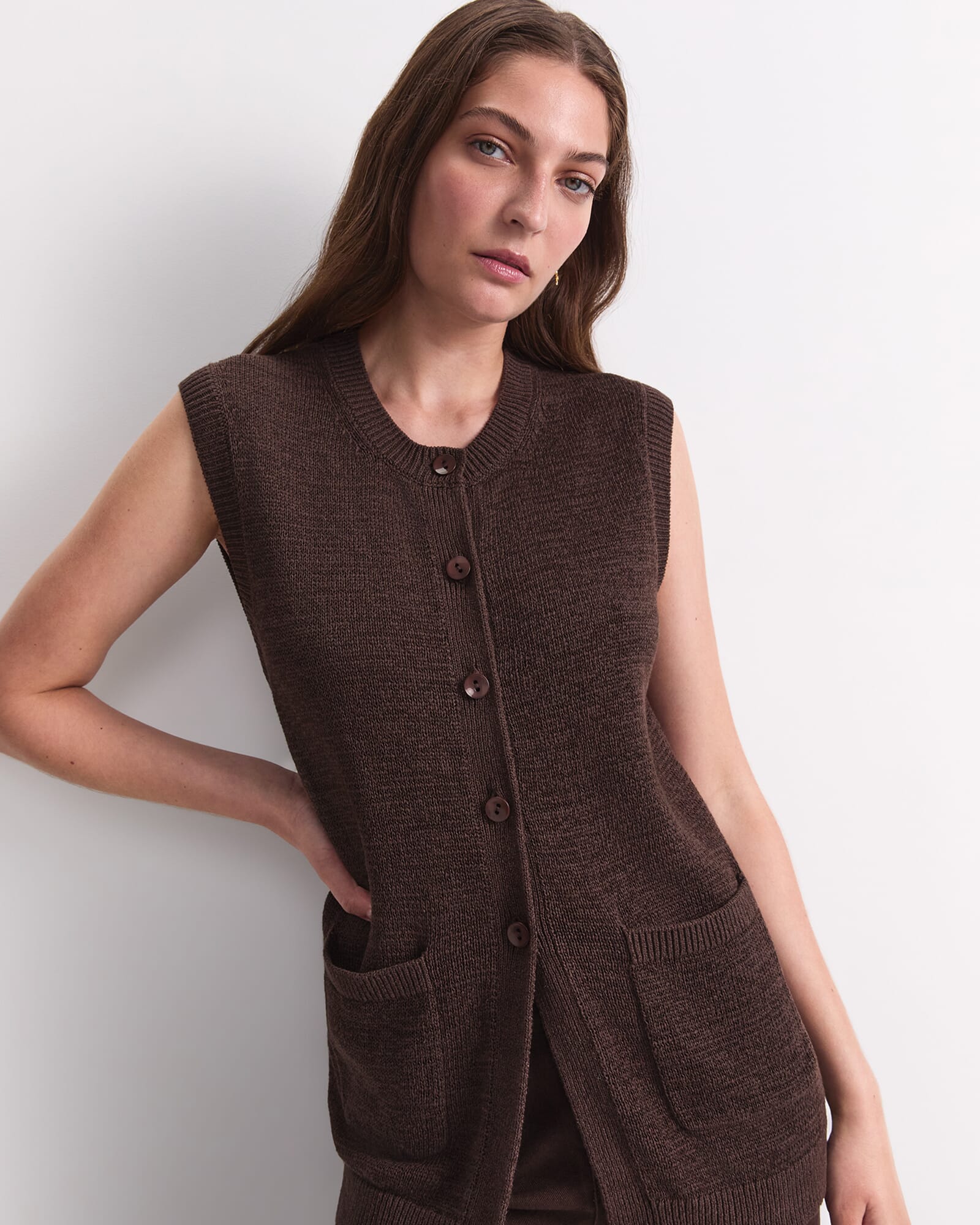 Josie Tape Yarn Vest