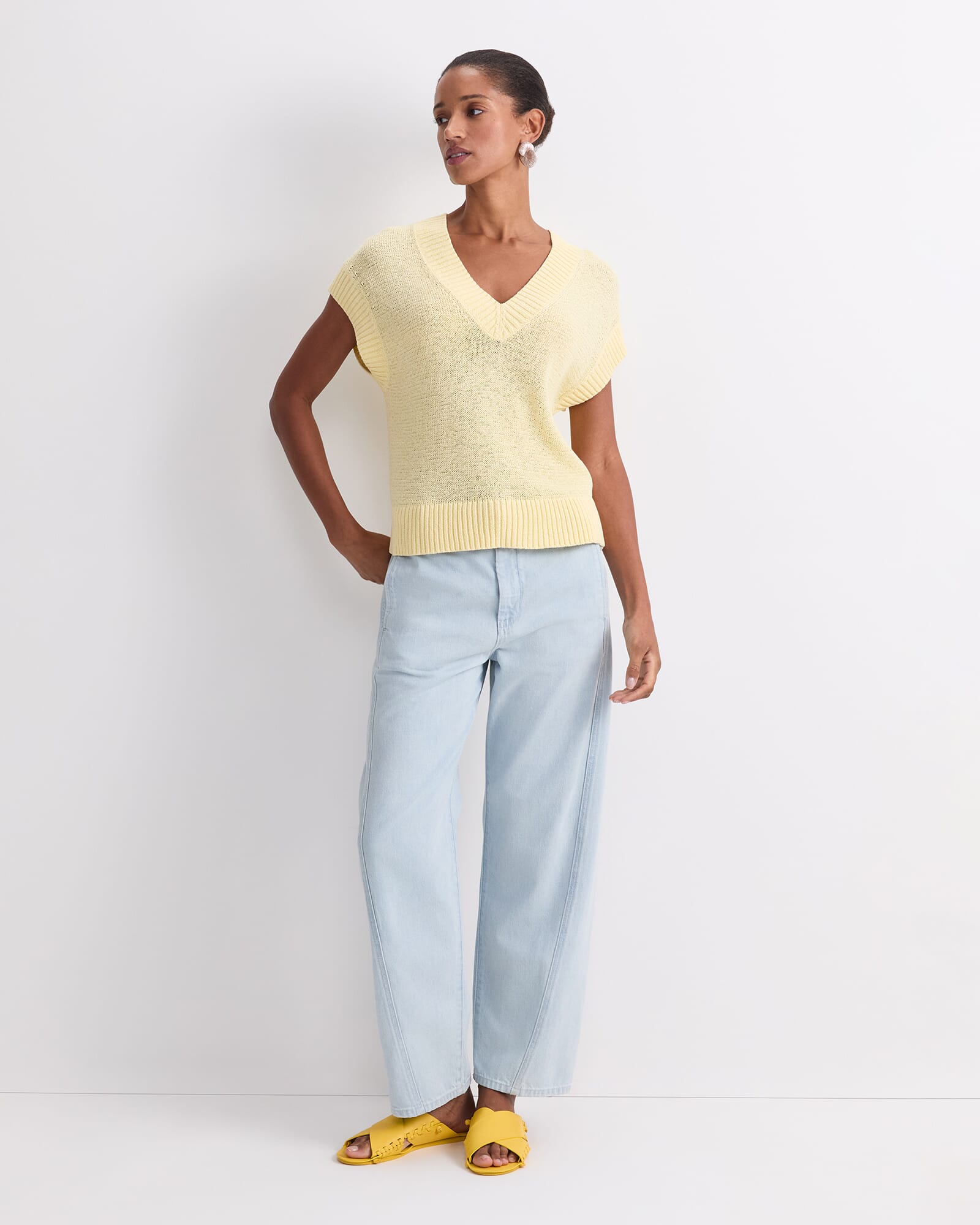 Josie Tape Yarn V-Neck Tank