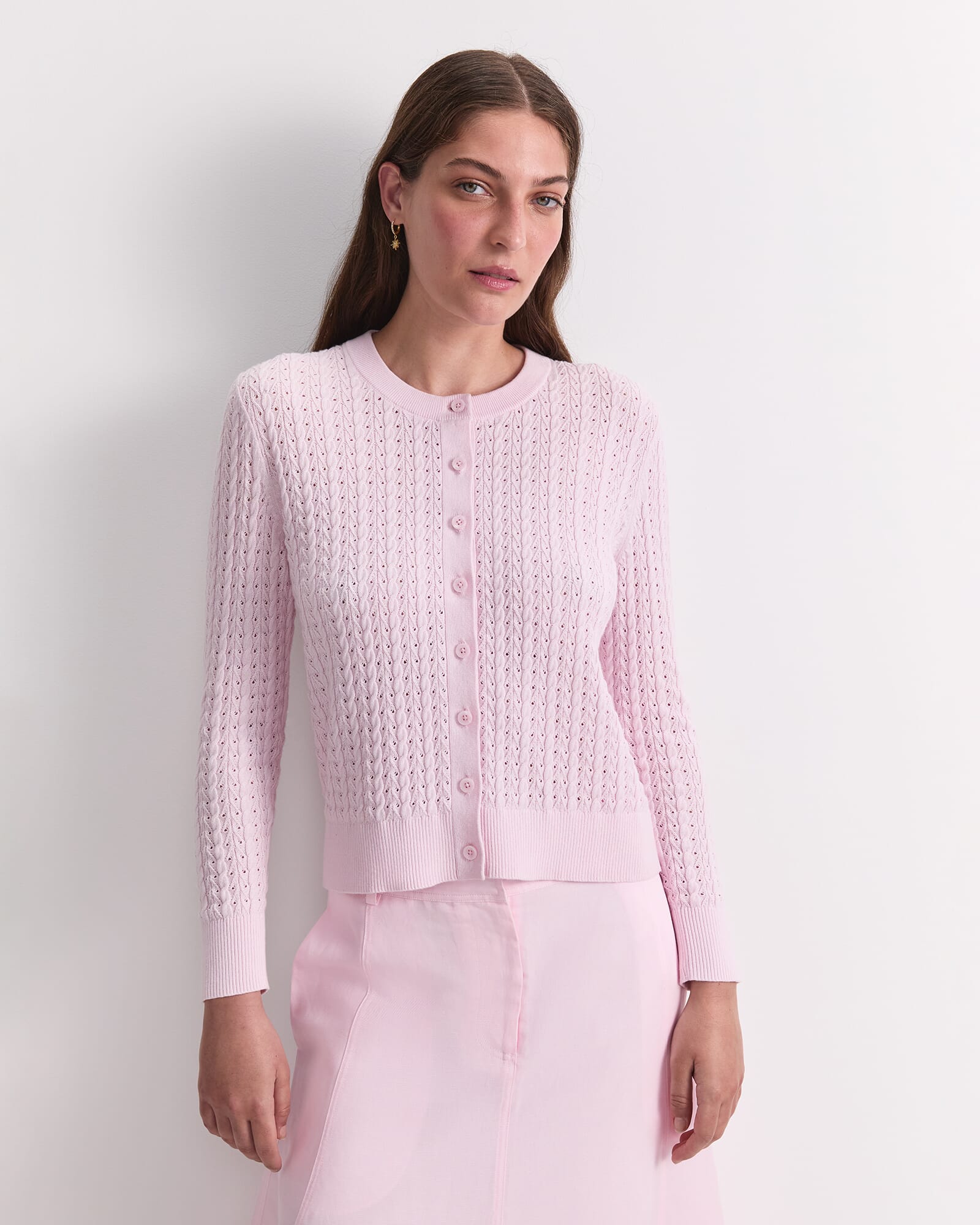 Elka Pointelle Cardigan