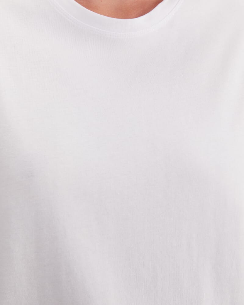 Alice Oversized Cotton T-Shirt in WHITE