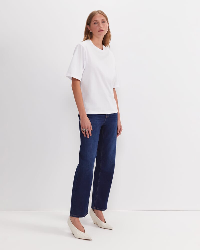 Alice Oversized Cotton T-Shirt in WHITE