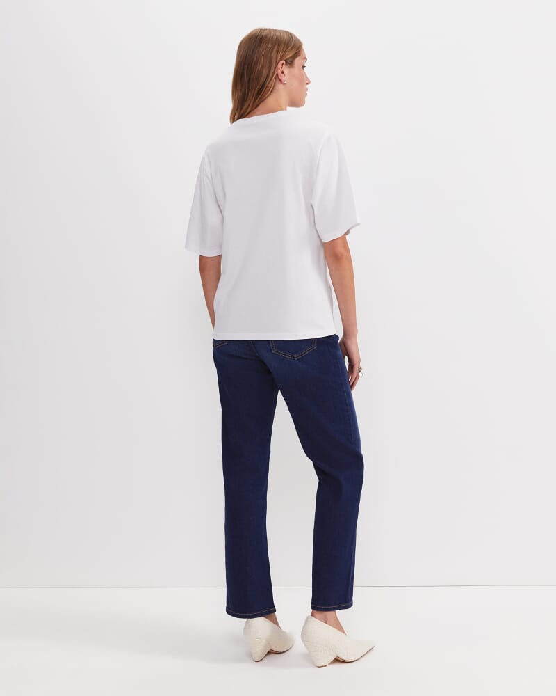 Alice Oversized Cotton T-Shirt in WHITE