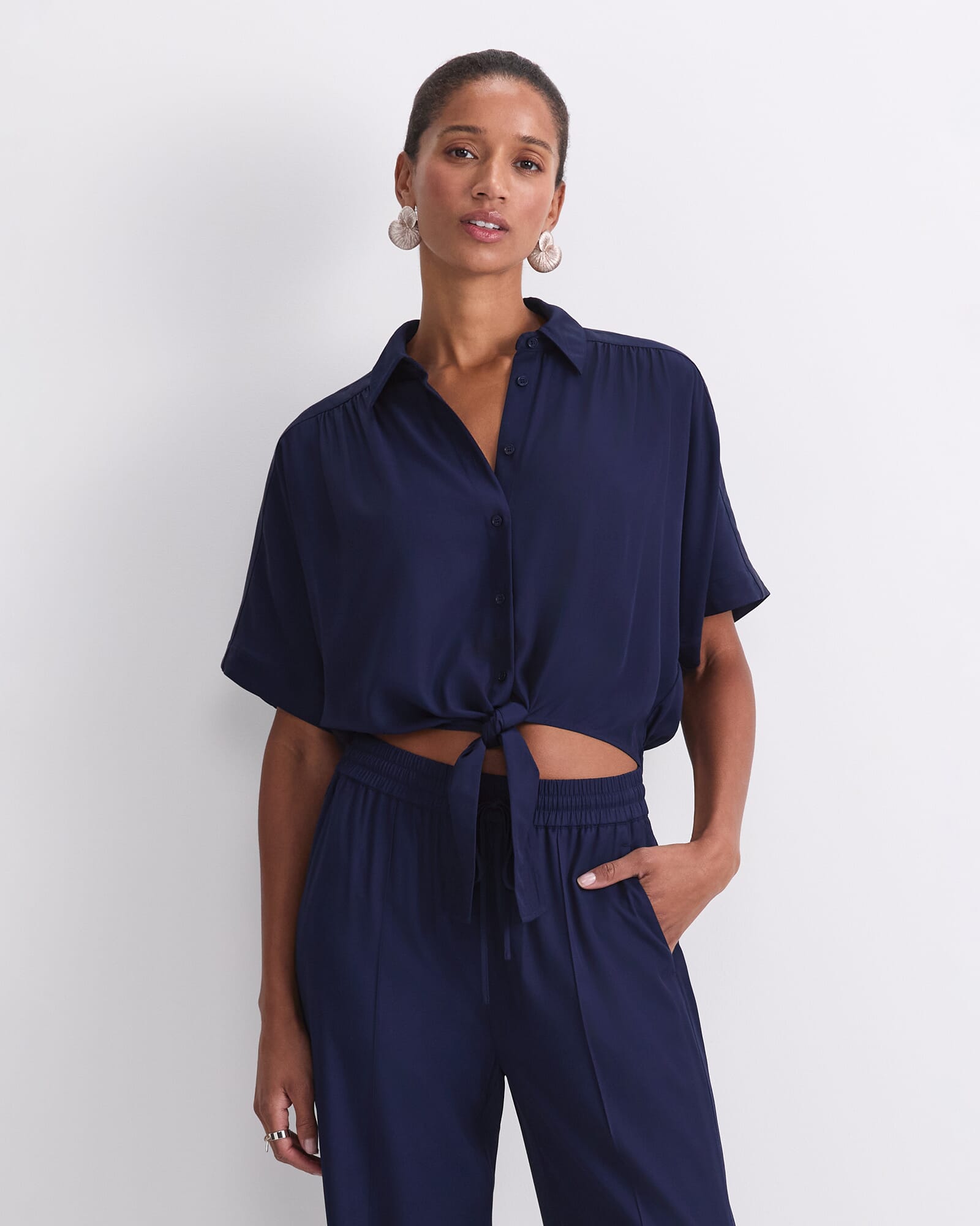 Meryem Tie Front Blouse