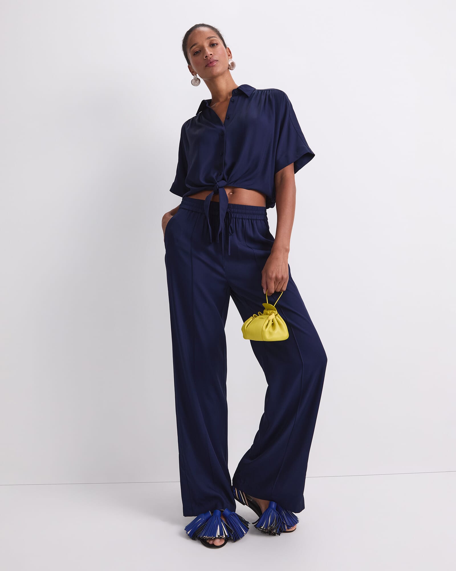 Meryem Tie Front Blouse