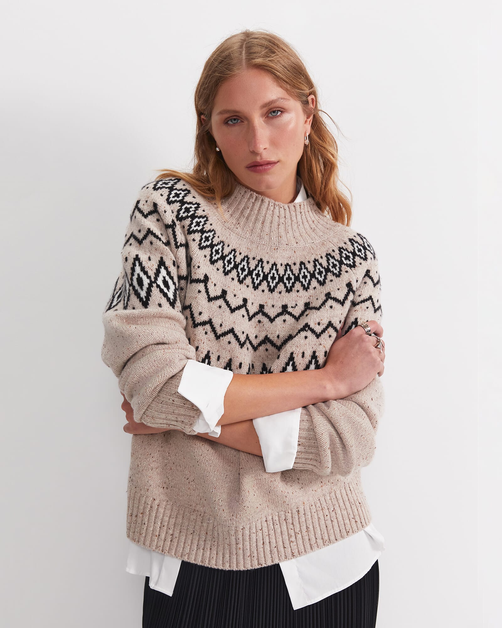Sunflower Fair Isle Wool Sweater