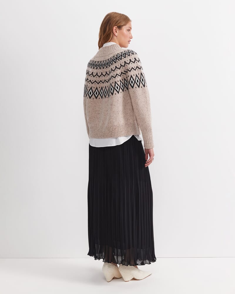Sunflower Fair Isle Wool Sweater in OATMEAL
